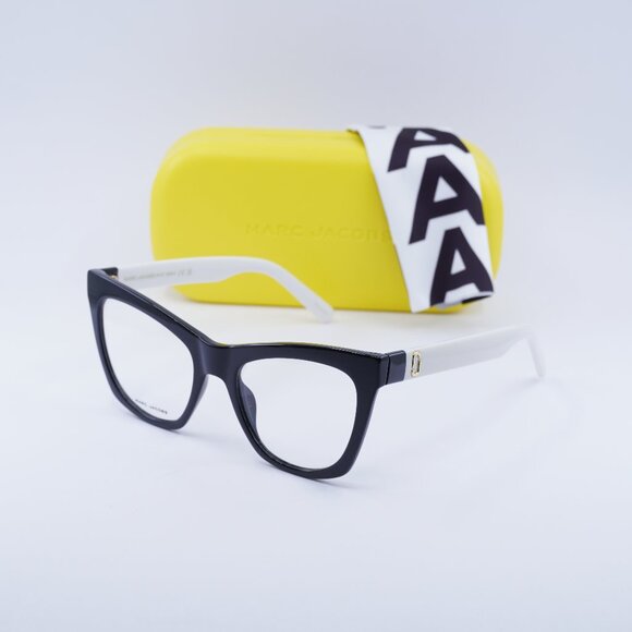 Marc Jacobs MARC 649 080S 00 Cat Eye Eyeglasses – Black/White 53mm - Picture 1 of 10